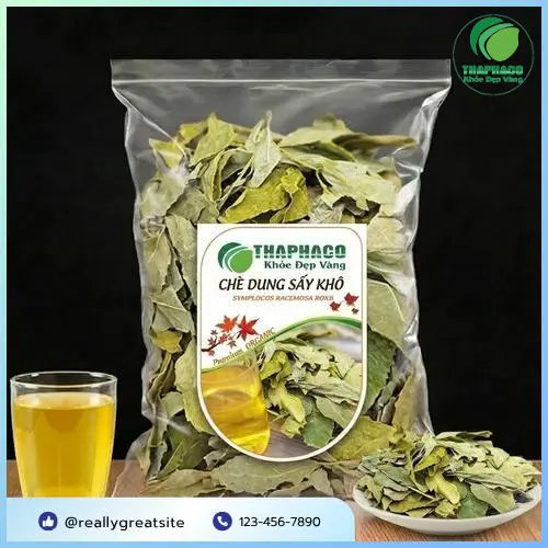 Chè vằng khô đã được sơ chế và đóng gói
