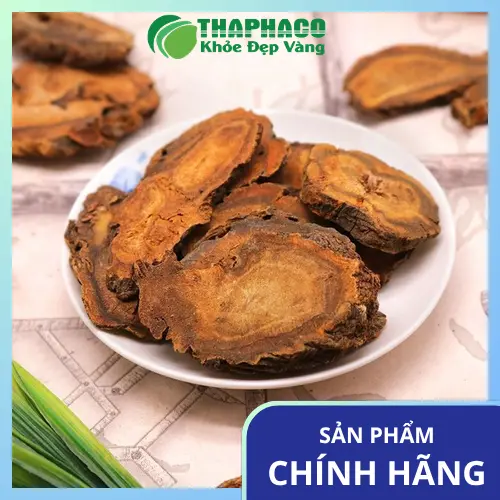 Gói Đại Hoàng sấy khô chuẩn bị xuất kho tại THAPHACO