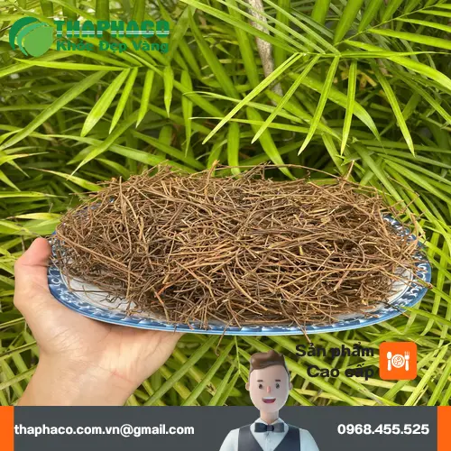 Hình ảnh dây tơ hồng khô được sơ chế và phơi khô