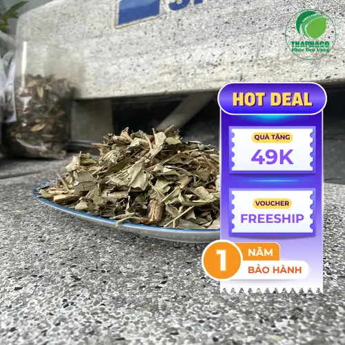 Rễ khổ sâm đã phơi khô và được sơ chế