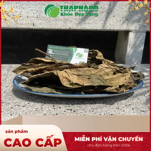 Sản phẩm lá khôi tía khô THAPHACO đóng gói tiện lợi