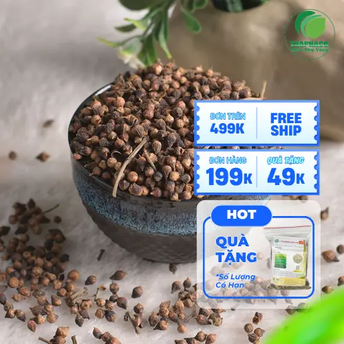 Nụ vối sấy khô được bảo quản cẩn thận trong hũ kín