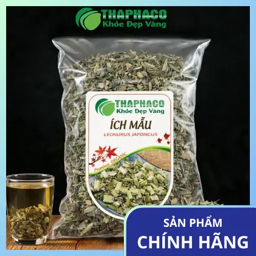 Trà ích mẫu sấy khô chất lượng cao từ Thảo Dược Tươi THAPHACO, đảm bảo sạch và xanh