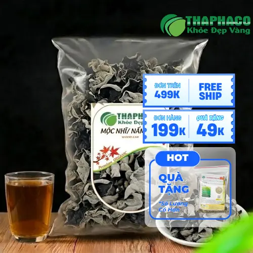 Mộc nhĩ khô (nấm mèo) chưa sơ chế