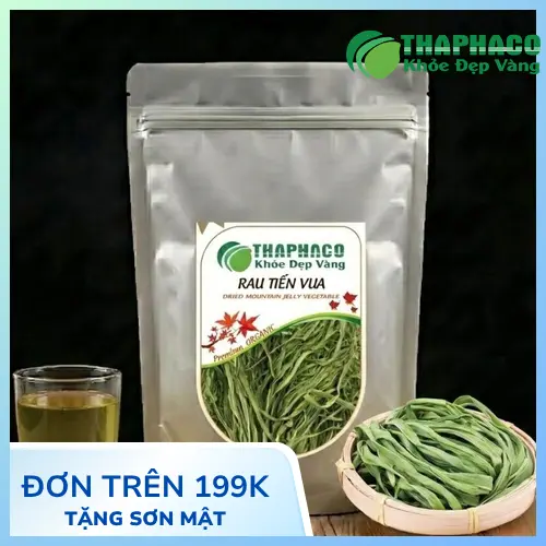 Rau tiến vua khô chuẩn bị chế biến