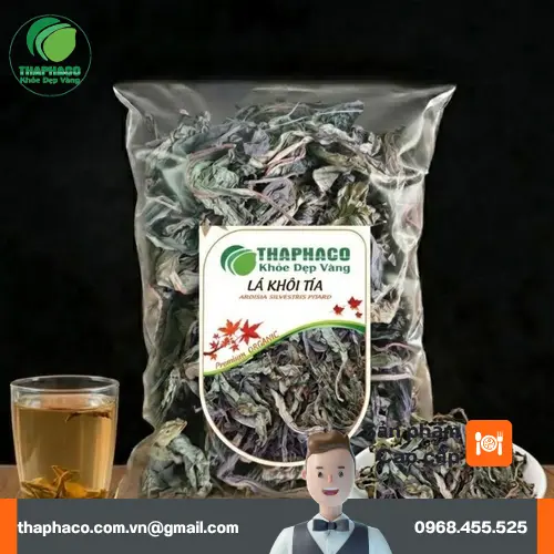 Lá Khôi Tía khô được bảo quản đúng cách để giữ nguyên chất lượng