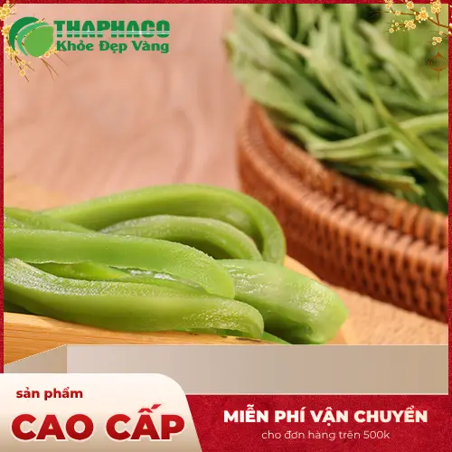 Cấu trúc sợi rỗng của rau tiến vua