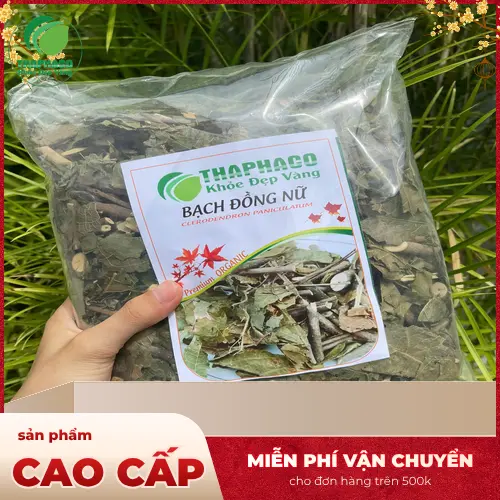 Hình ảnh Bạch Đồng Nữ khô đã được sơ chế và đóng gói