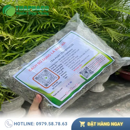 Hình ảnh cảnh báo về tinh dầu bạc hà cho trẻ em