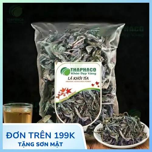 Lá Khôi Tía khô được dùng để hỗ trợ sức khỏe