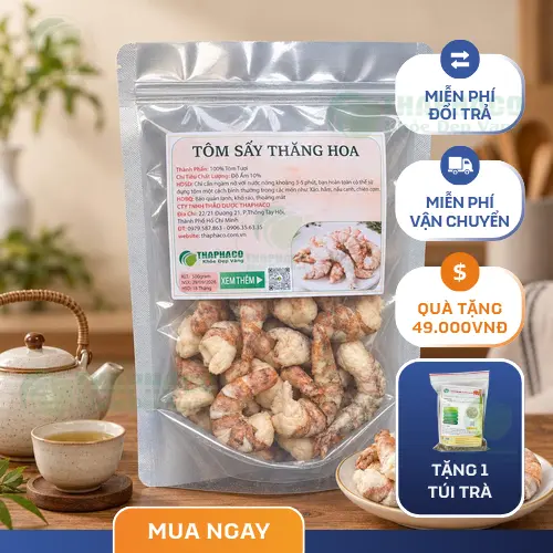 Quy trình sản xuất tôm thăng hoa hiện đại