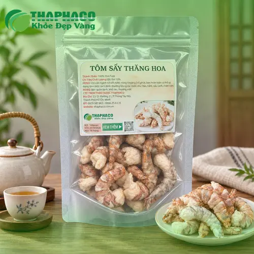 Đóng gói tôm sú sấy thăng hoa chất lượng cao