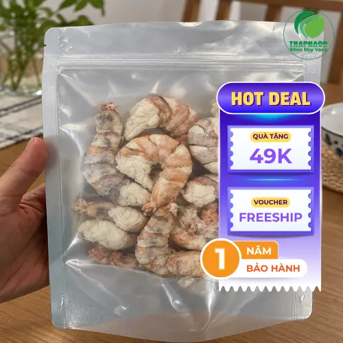 Tôm sấy thăng hoa giữ nguyên hương vị dinh dưỡng