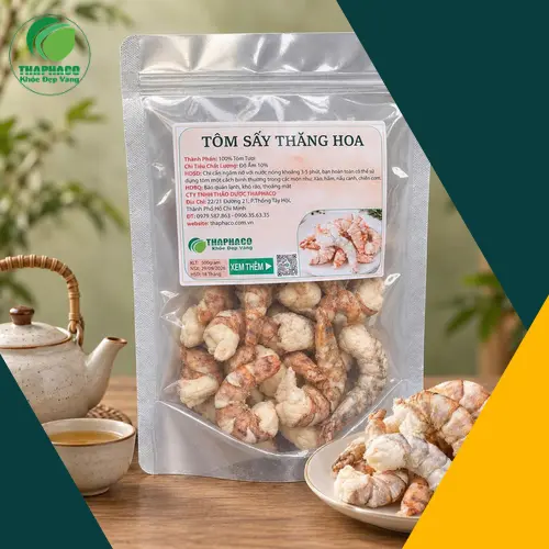 Sản phẩm tôm khô thăng hoa chất lượng cao tại cửa hàng