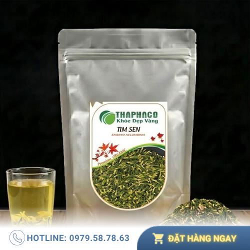 Phần tim sen khô nguyên chất dùng để pha trà