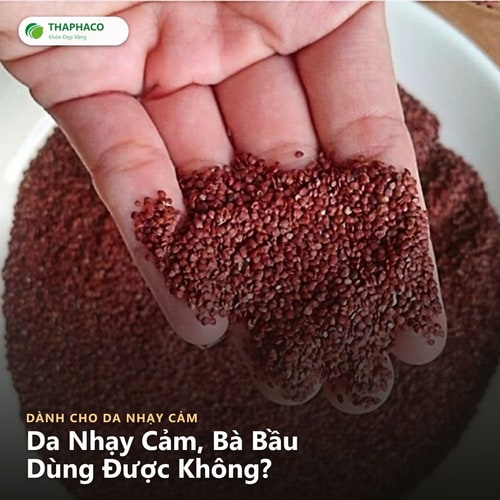 Da nhạy cảm dùng hạt đình lịch