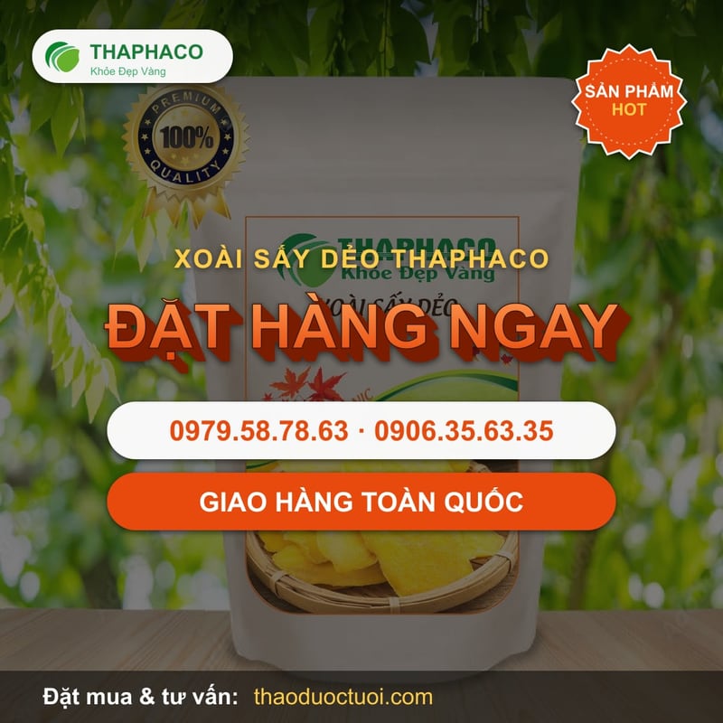 Đặt mua xoài sấy dẻo giao hàng toàn quốc